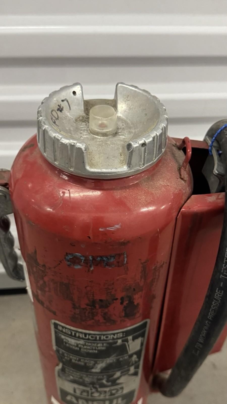 Ansul Red Line 20lb ABC Fire Extinguisher Cartridge Operated 2023 Tag
