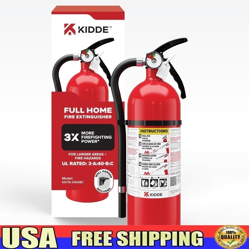 Multipurpose Fire Extinguisher 3A40BC Home Safety UL Listed Easy Access Mount US