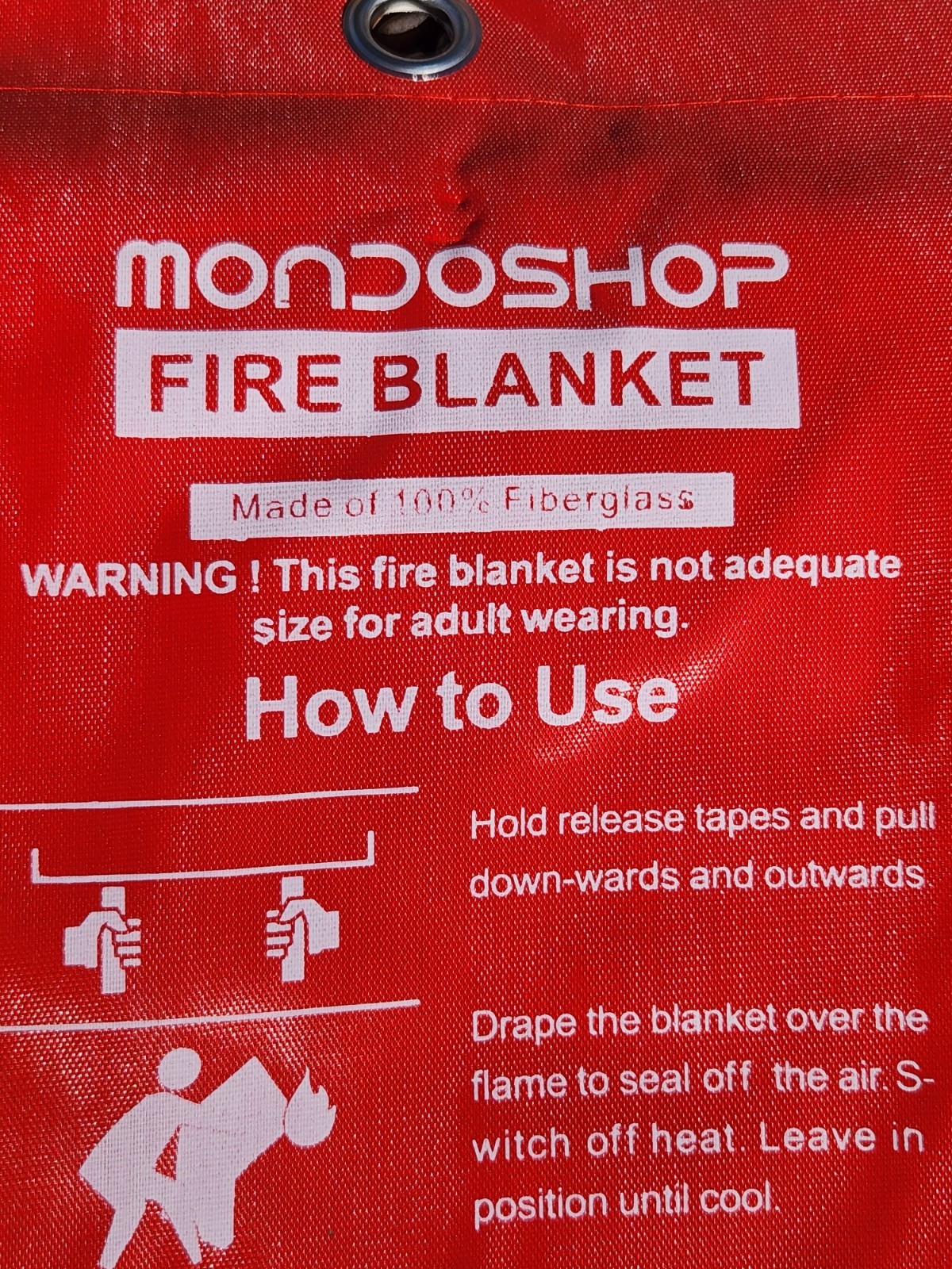 2 Pack Fire Blanket Fiberglass Emergency Home Retardant Prepared 3.3’x3.3′ 40×40
