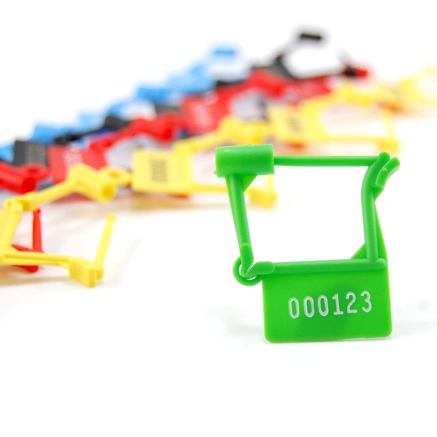 50 Pcs Plastic Security Padlock Seals Numbered Tamper Proof Luggage Plastic Tags