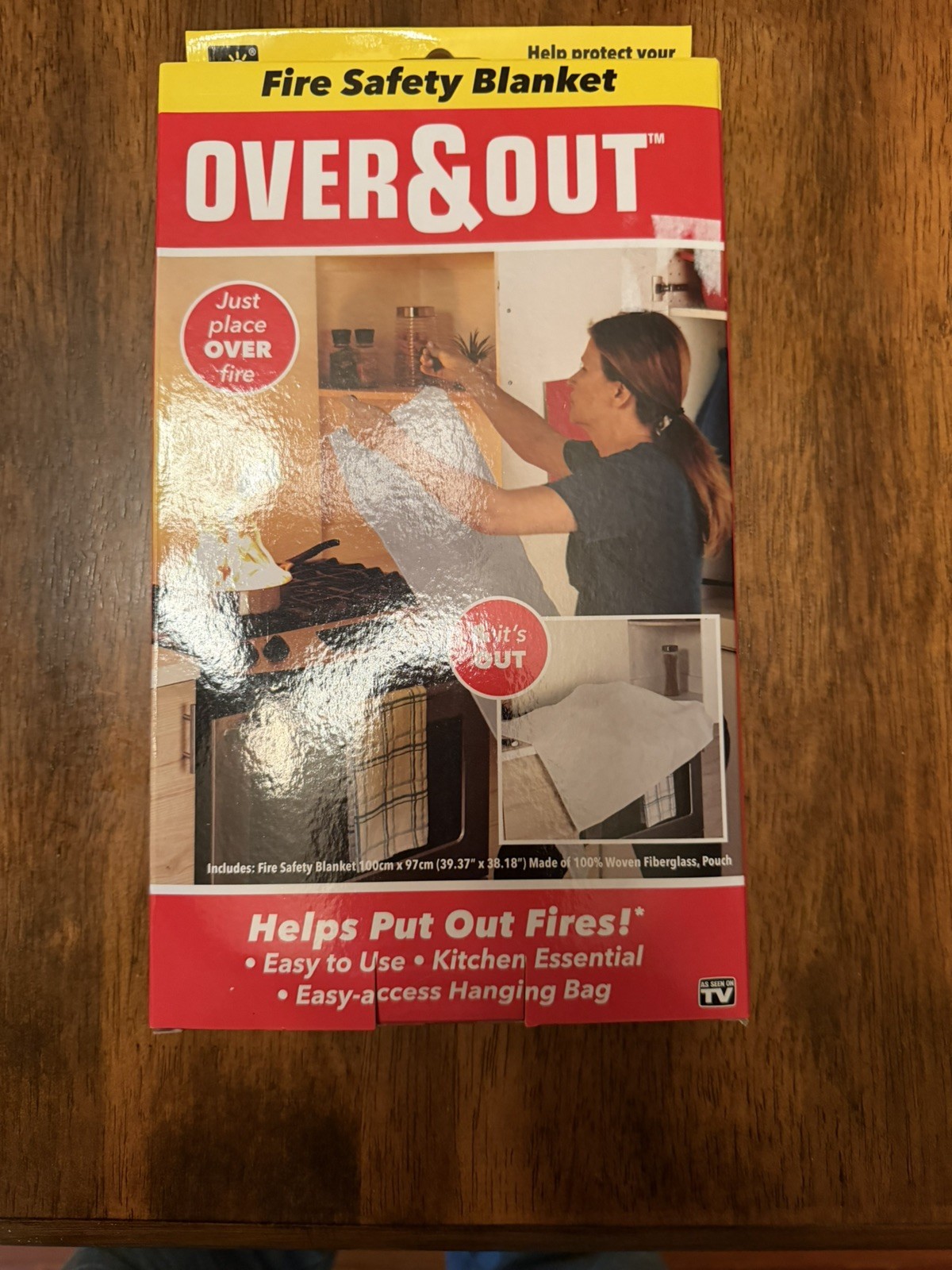Fire Safety Blanket Over and Out (AS SEEN ON TV)