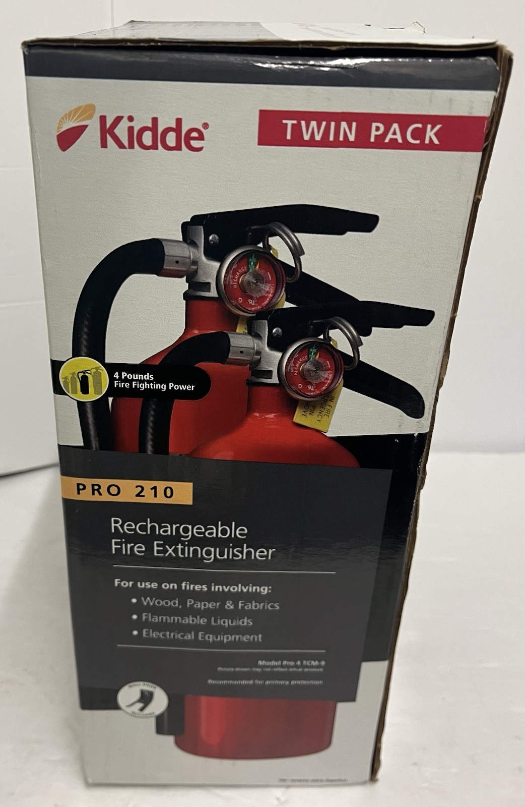 Fire Extinguishers Pro 210 2-A;10-B;C Rechargeable Job Site Work Truck 2-Pack