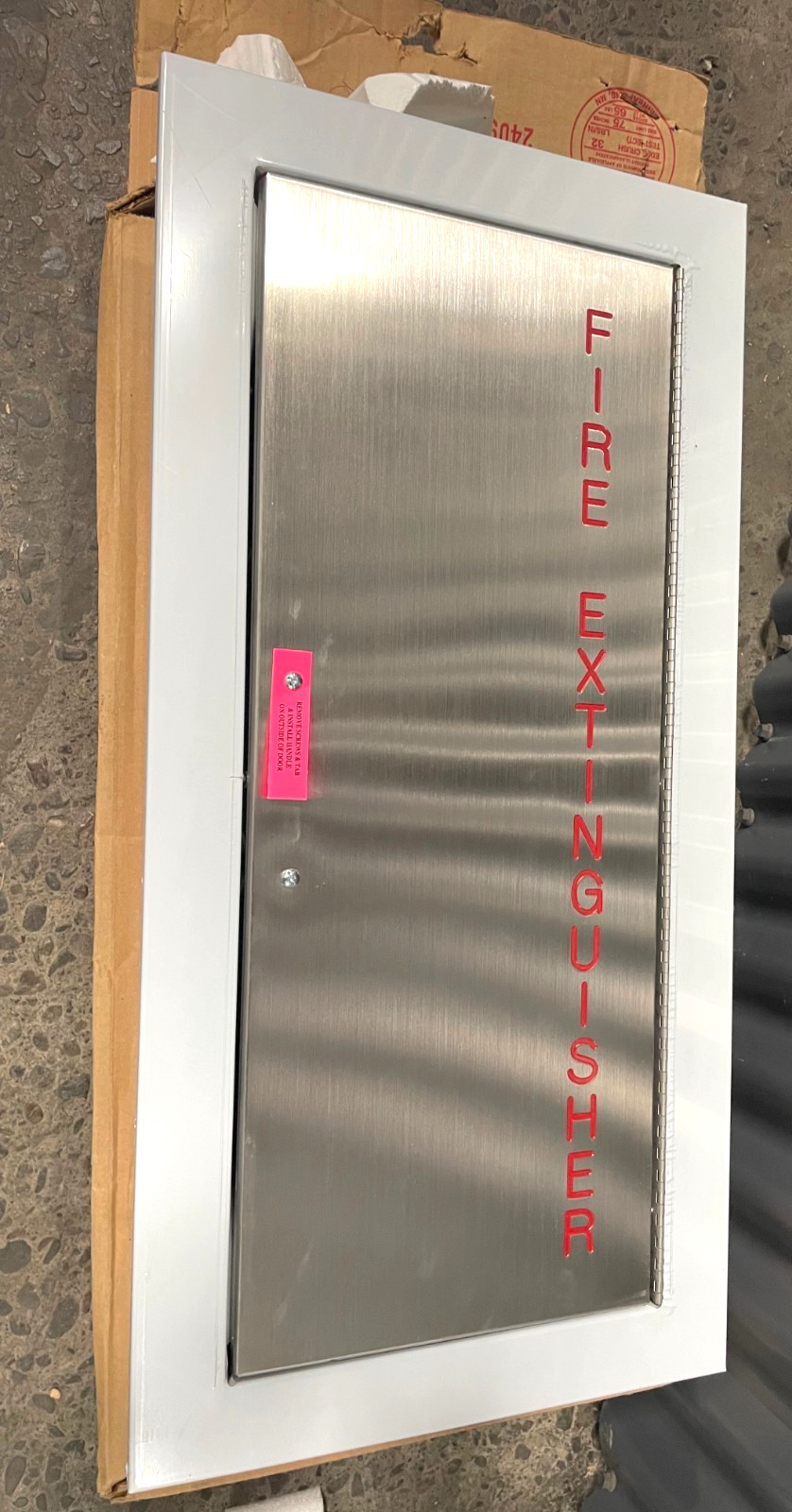 Larsen 2409-1F SMALL Metal Fire Extinguisher Cabinet 24″x9.5″x5.5″ Internal Box