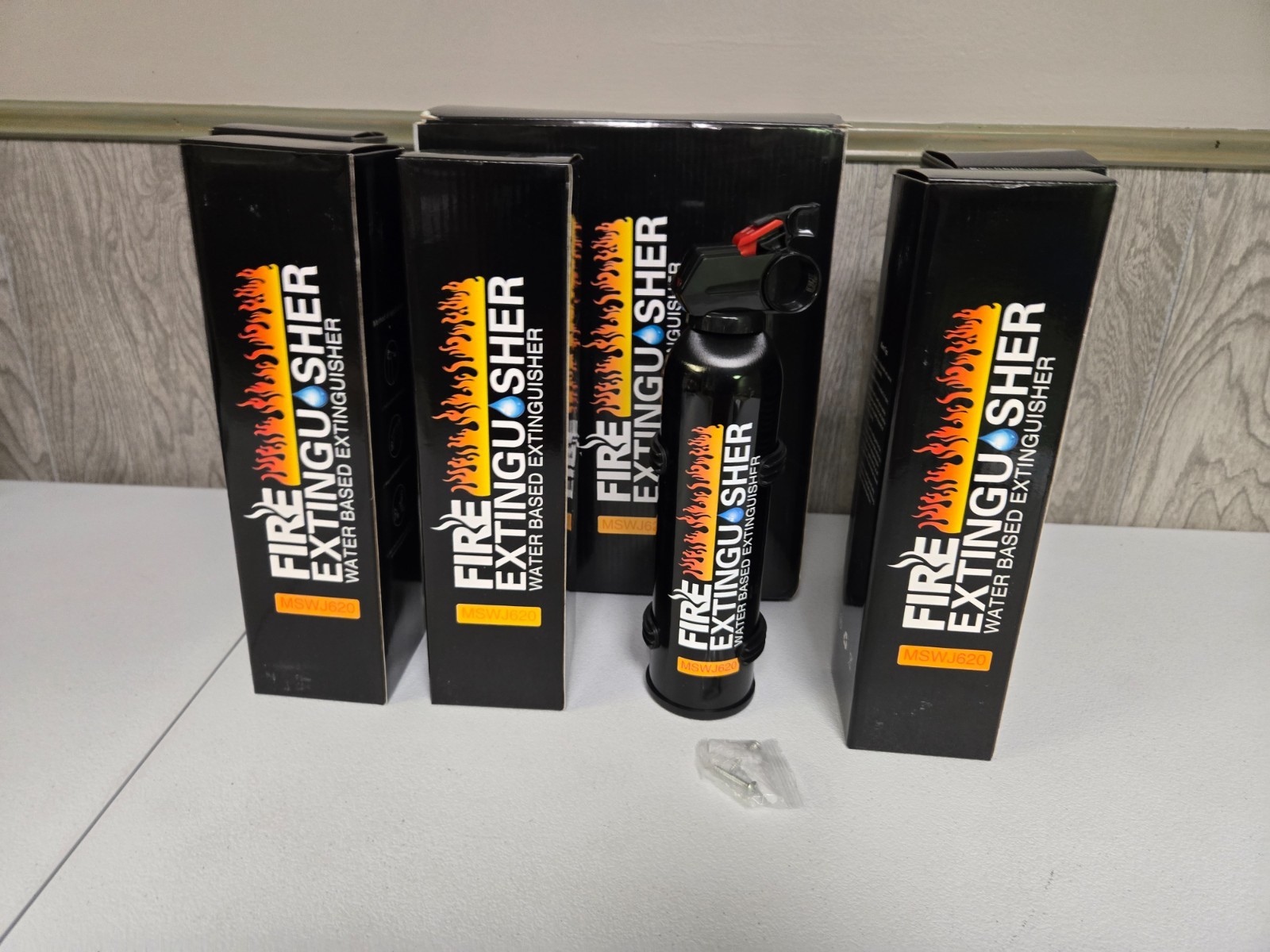 Water-based Fire Extinguishers w/ Mount Bracket – 6 PACK NEW for Home Office +