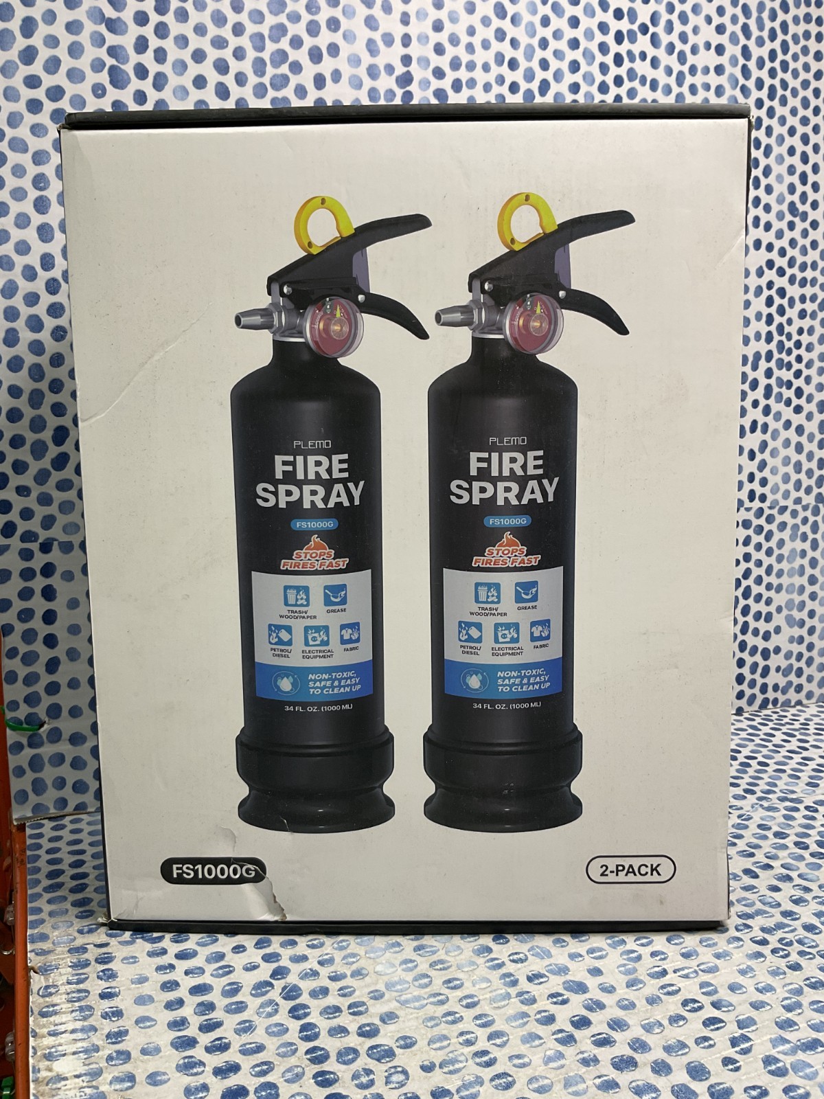 Fire Extinguisher For Home Water-Based with Easy-Grip Quick Release Handle fo…