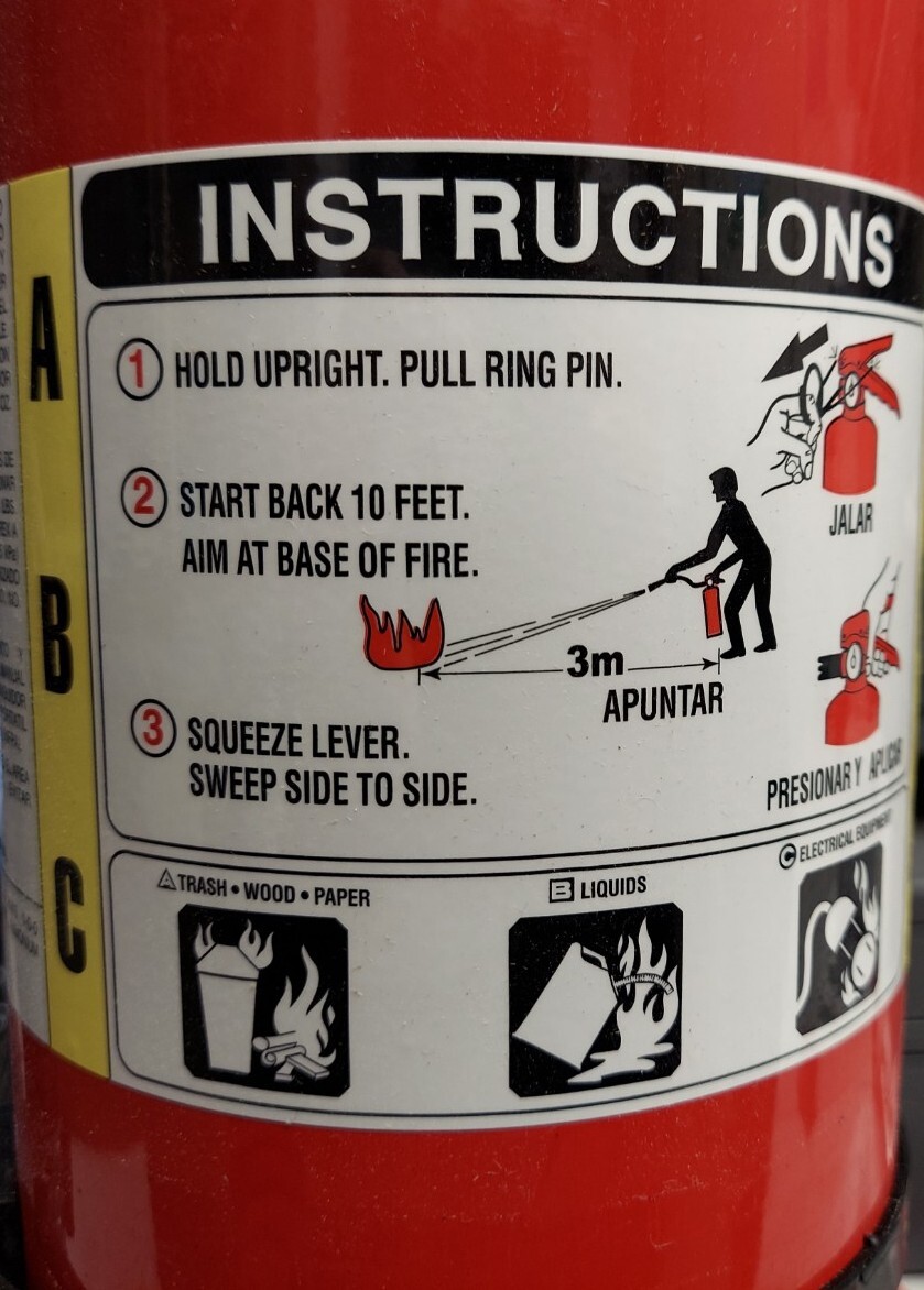 Amerex B456 10lbs ABC Dry Chemical Fire Extinguisher, Empty