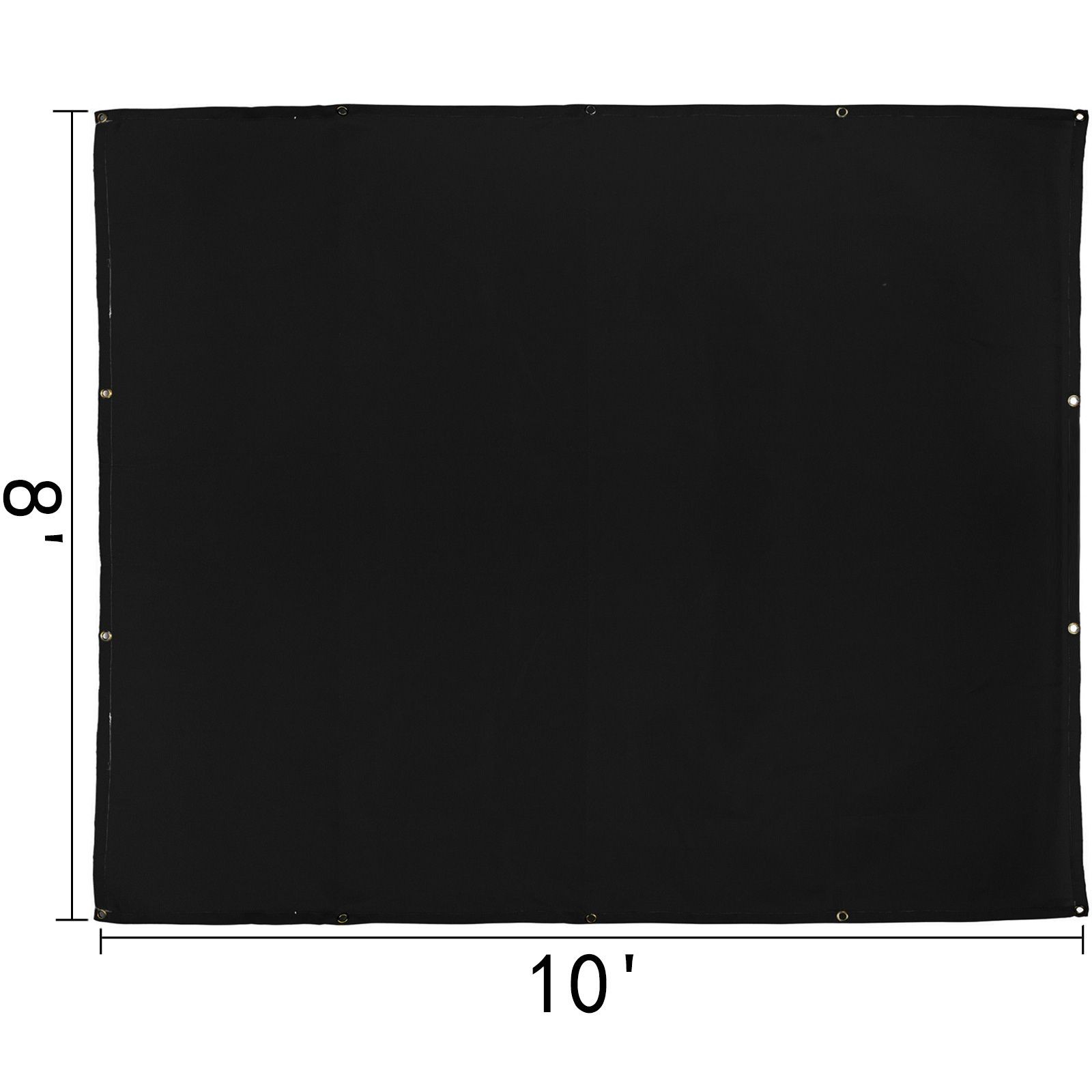 8’x10′ Fiberglass Fire Blanket, 550°C Rated, Flame Retardant with Brass Grommets