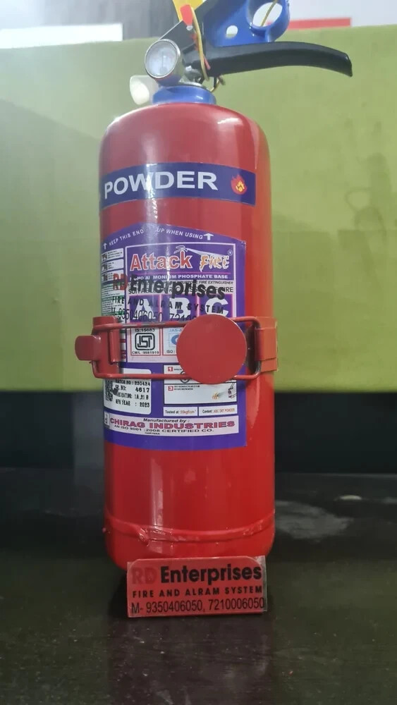 Fire Extinguisher 1kg ABC 30 DegreeC to +60 DegreeC Stainless Steel 3 A
