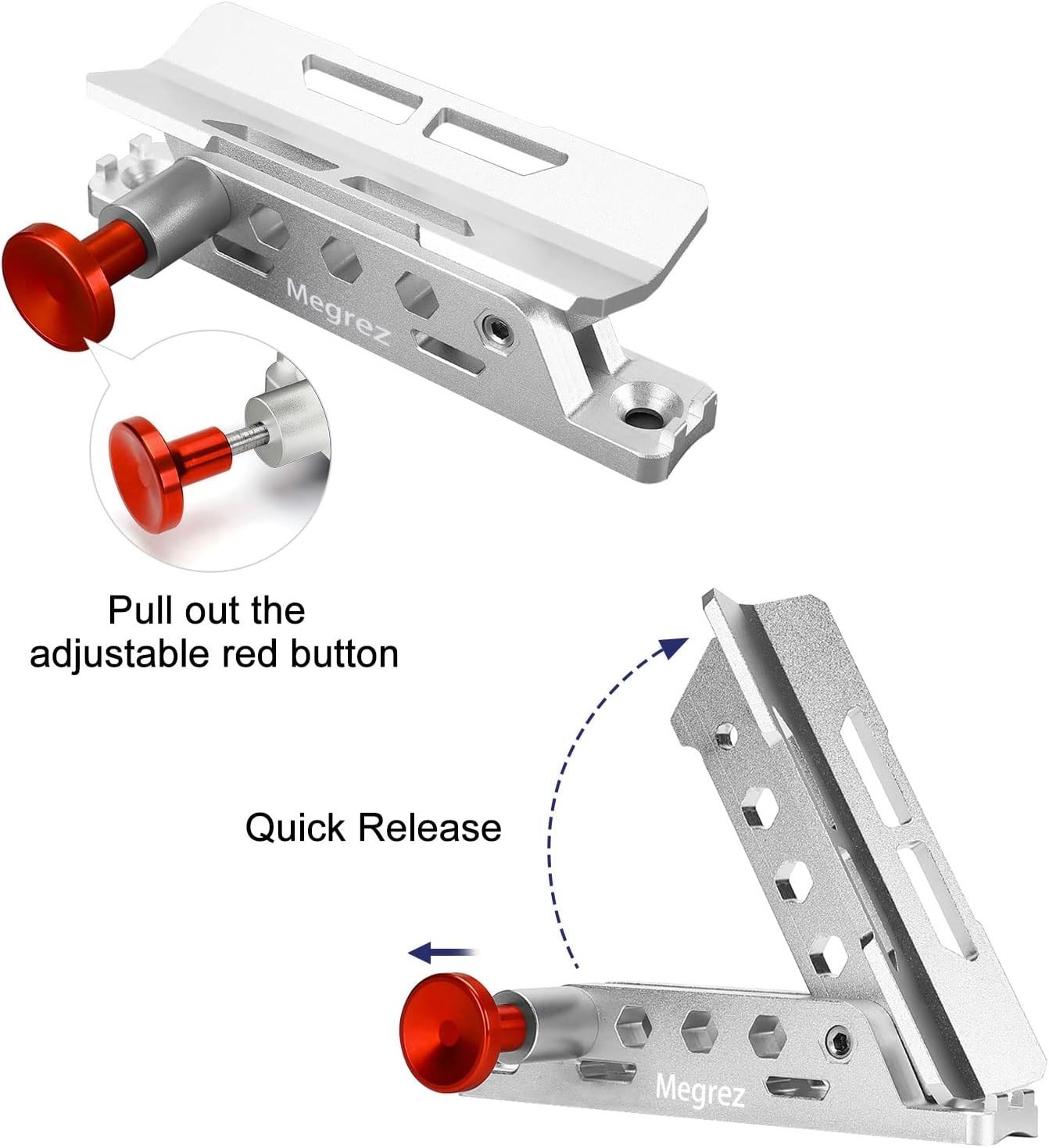 Adjustable Fire Extinguisher Mount Holder, Aluminum Quick Release Fire Exting…
