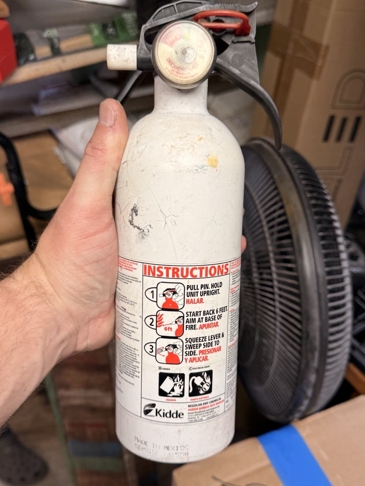 Kidde 21029372 Automatic / Marine UL Listed Fire Extinguisher – White