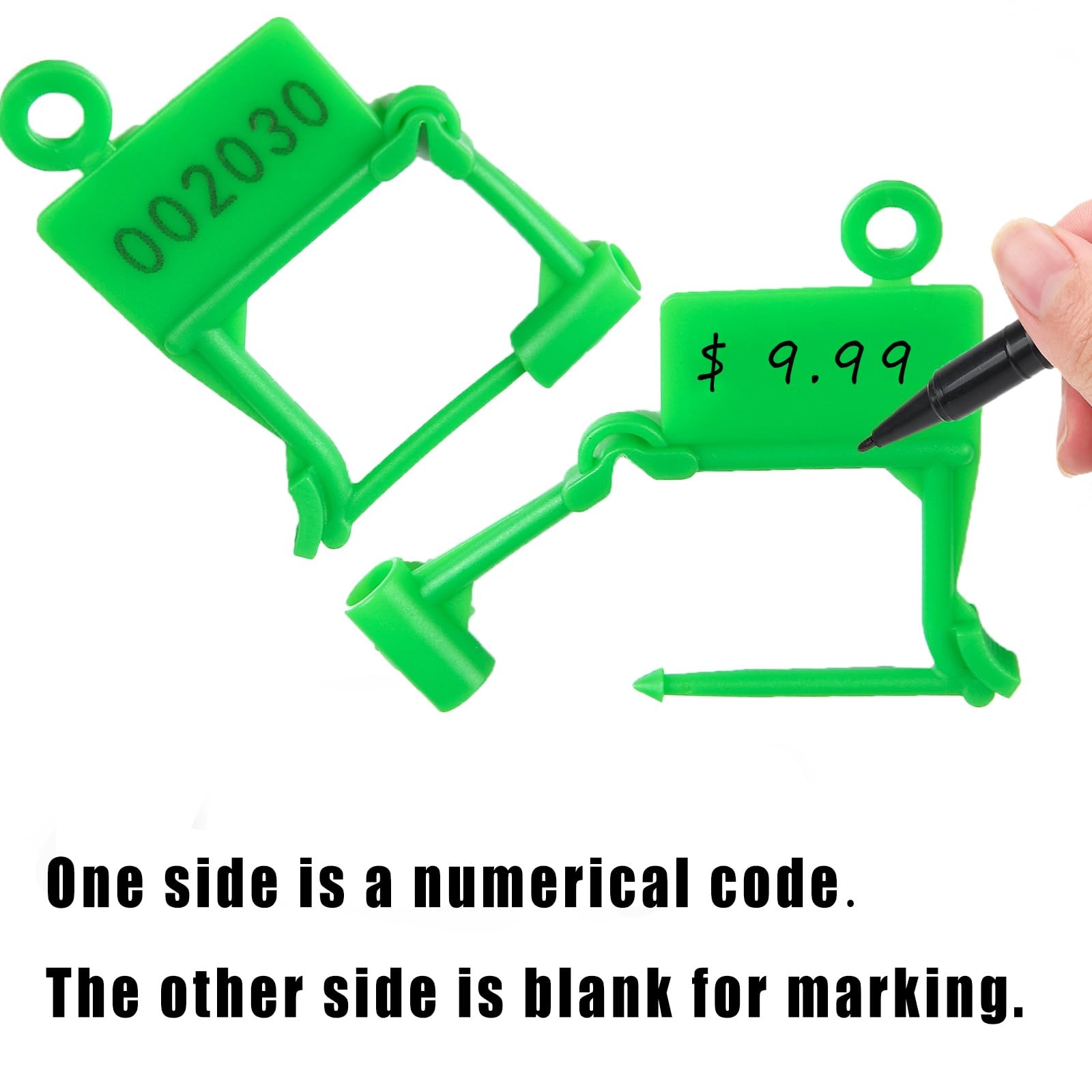 1000pcs Plastic Padlock Seals Tags Disposable Self-Locking Numbered Tag Tampe…