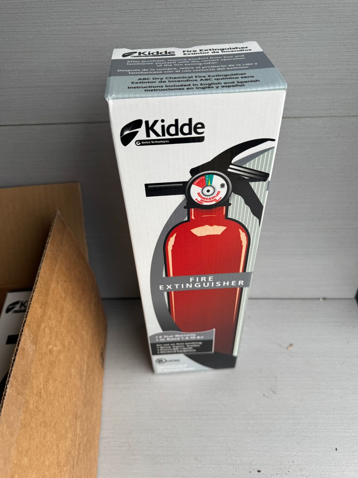 Kidde Fire Extinguisher 2 Pack 1-A:10-B:C Red UL Listed Home Office