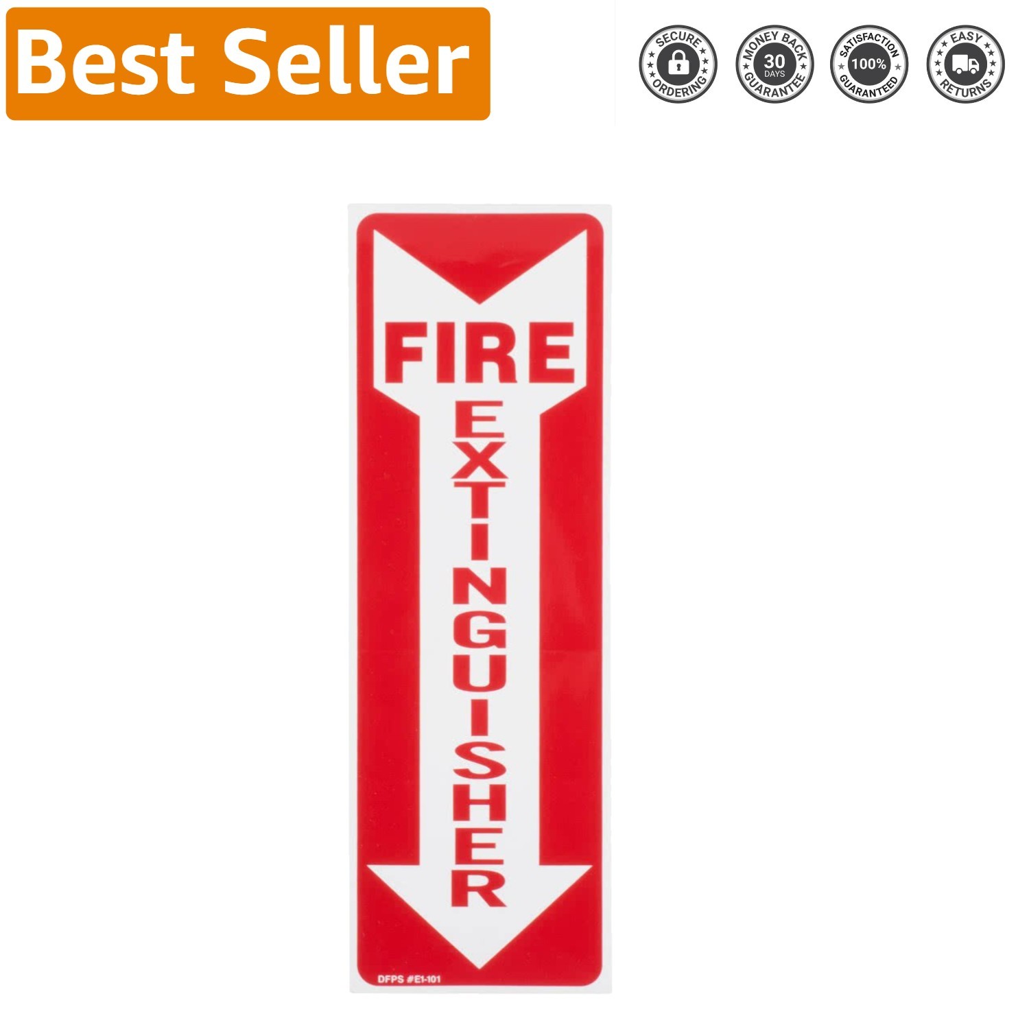 Versatile 3 Pack Fire Extinguisher Signs – Quick Installation, Long-Lasting Use