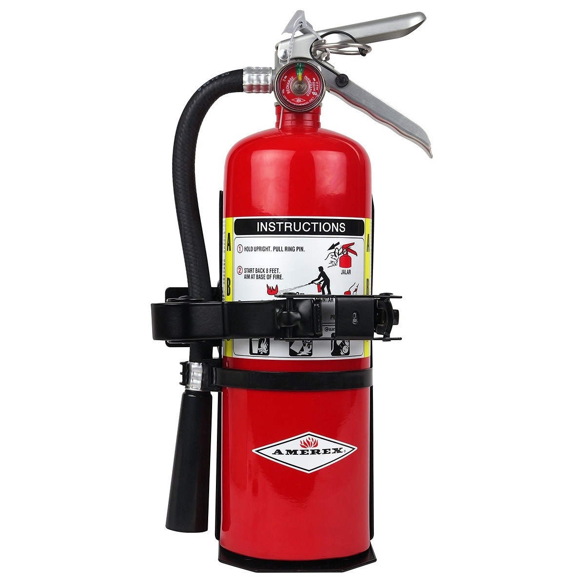 ✅🔥🧯ONE 5LB. AMEREX FIRE EXTINGUISHER HEAVY DUTY VEHICLE BRACKET