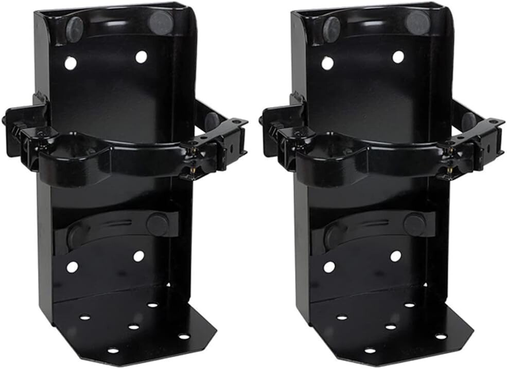 🔥🧯(PAIR) 20lb. AMEREX Fire Extinguisher Brackets – Black – Heavy Duty 810 – 7″