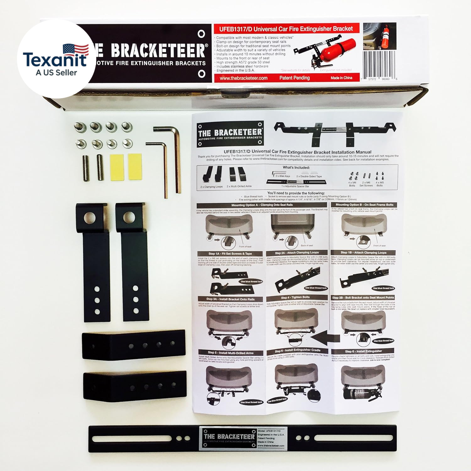 Car Fire Extinguisher Bracket | Fits Most Vehicles