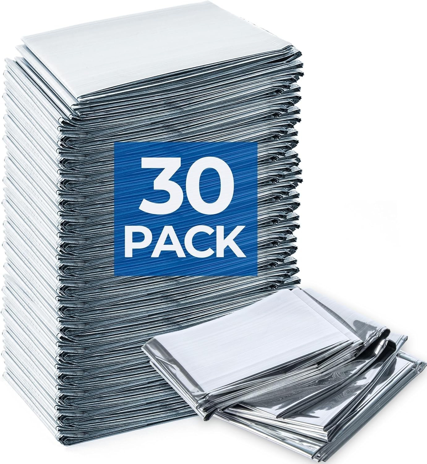 Emergency Blankets 120 Packs 84″ L x 52″ W Survival Gear Family & Homeless