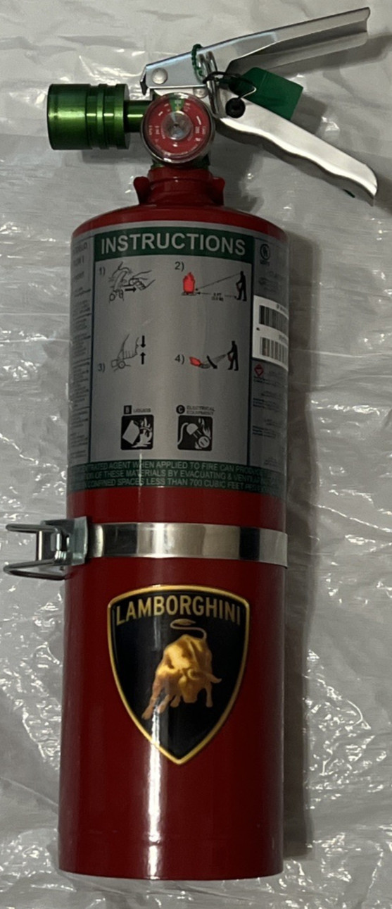 LAMBORGHINI OR FERRARI Fire Extinguisher Model 5F SA Halotron 1 5 lbs