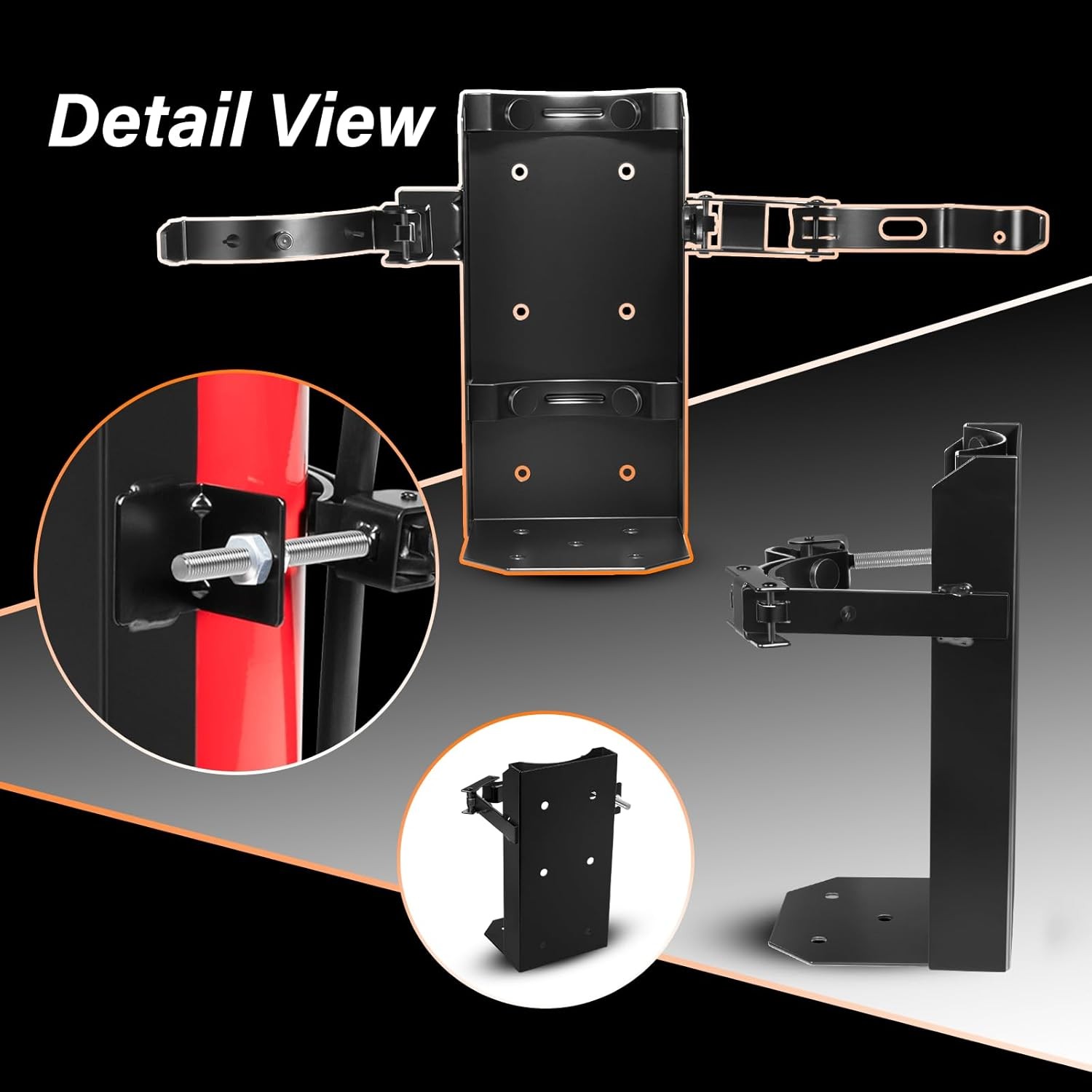 10 lb Dry Heavy Duty Fire Extinguisher Bracket 5.25” dia. Universal 809
