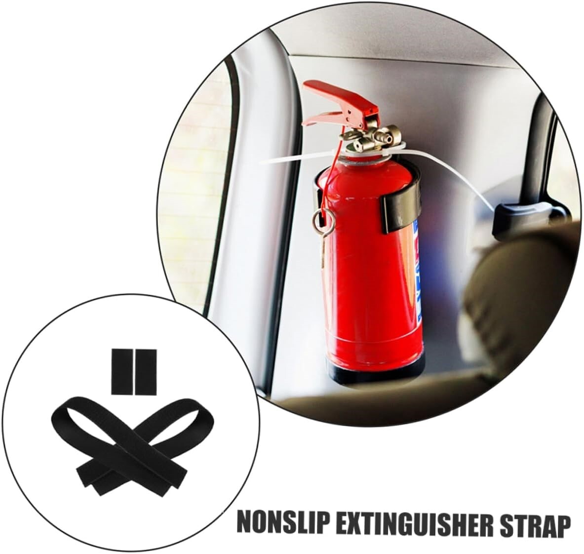 4pcs Fire Extinguisher Fixing Straps Adhesive Fire Extinguisher Strap Car USA
