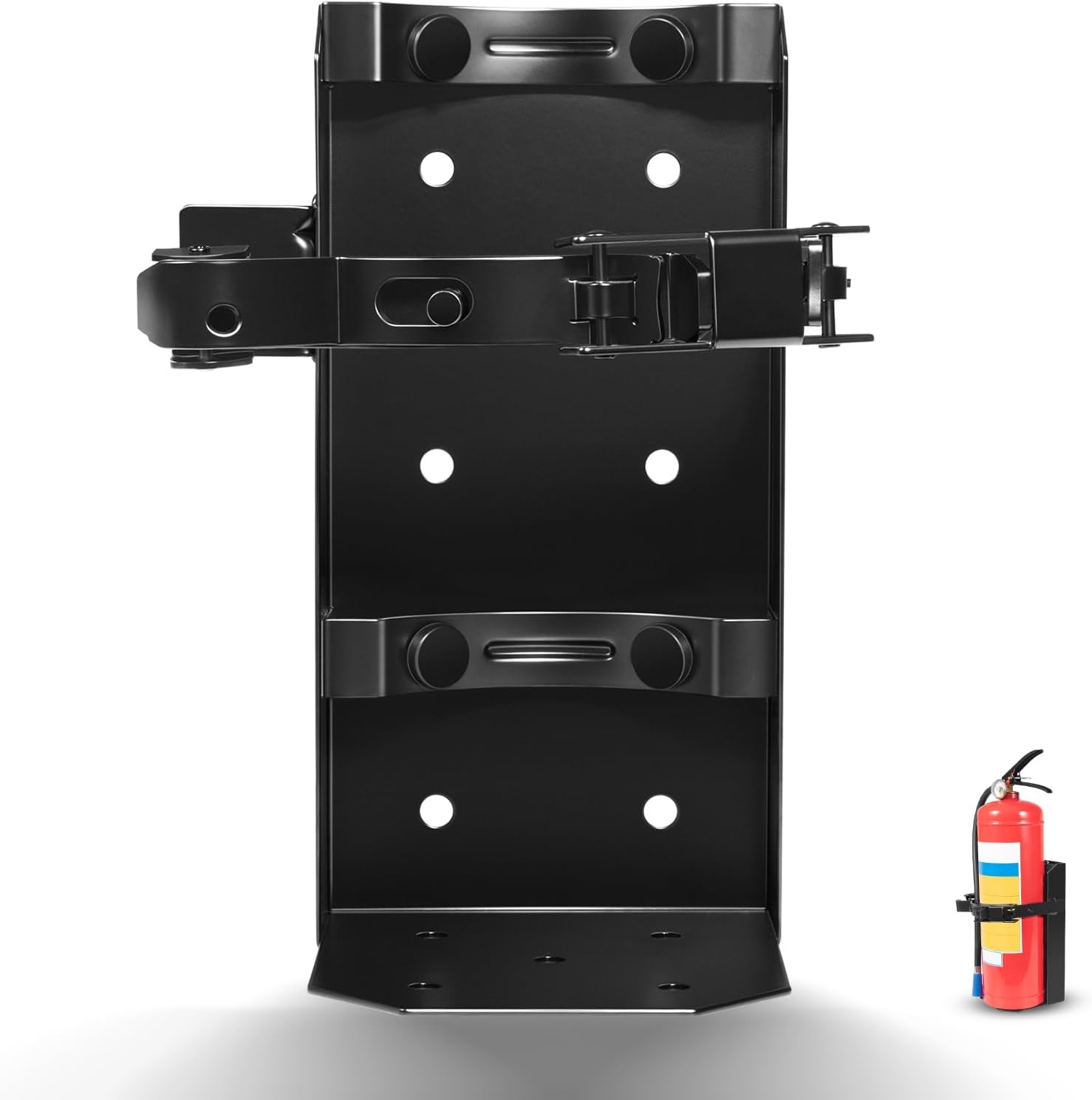 10 lb Dry Heavy Duty Fire Extinguisher Bracket 5.25” dia. Universal 809