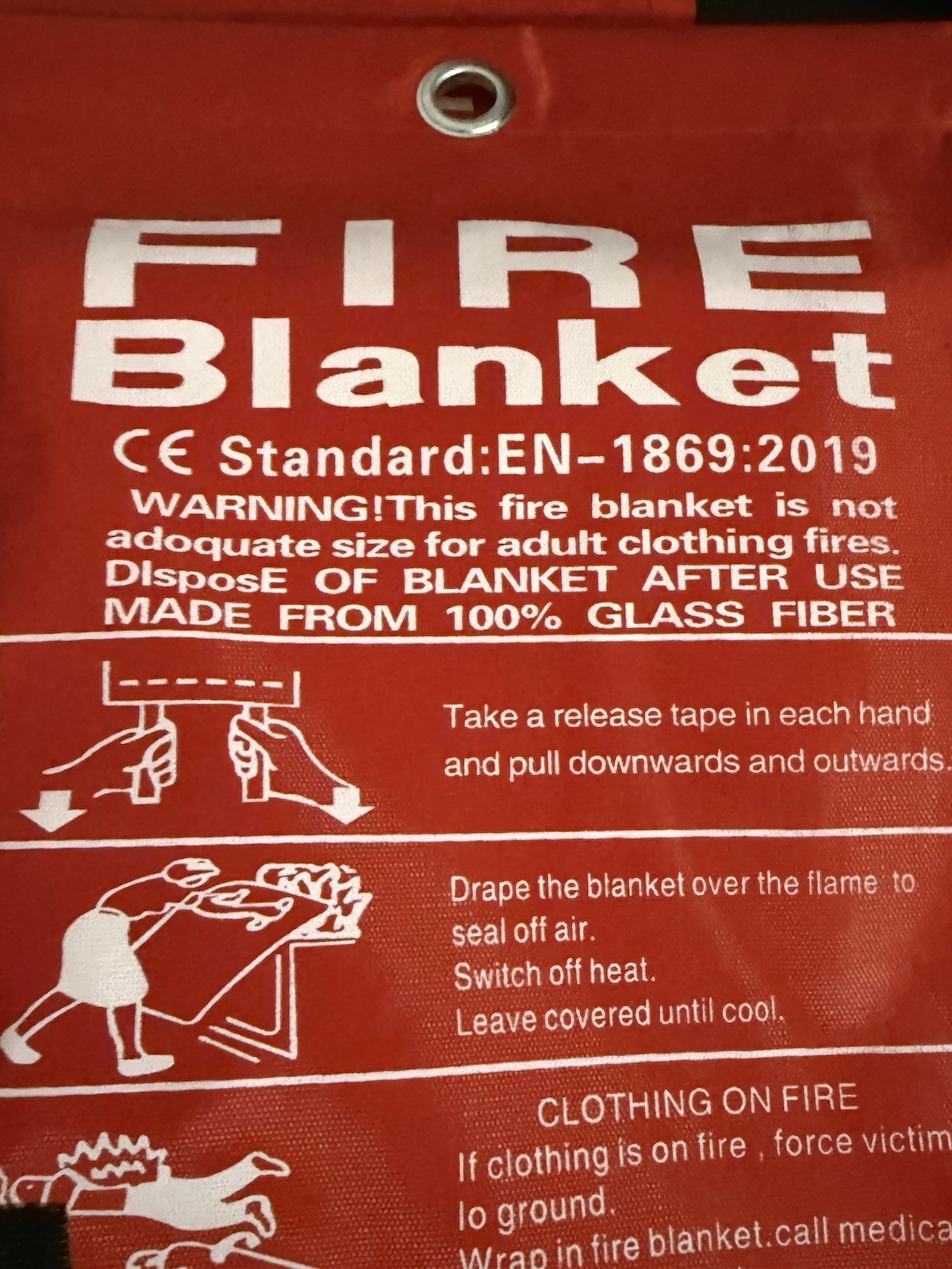 4 Packs FIRE BLANKET Fiberglass Hero Emergency Home Retardant Prepared Unopened