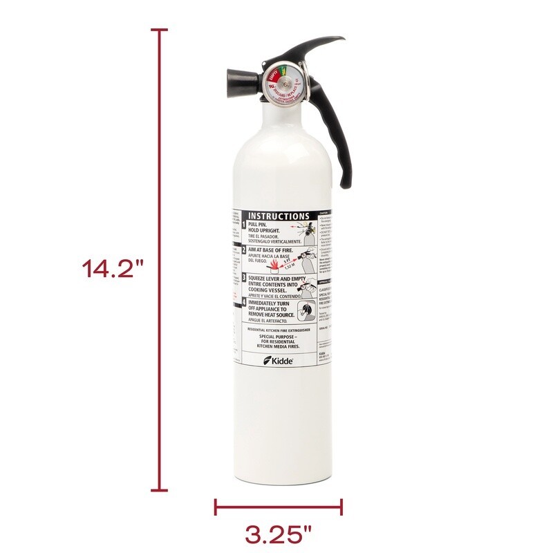 Kitchen Fire Extinguisher UL Listed Rechargeable Non Toxic 2.5 lb Safety Pin New
