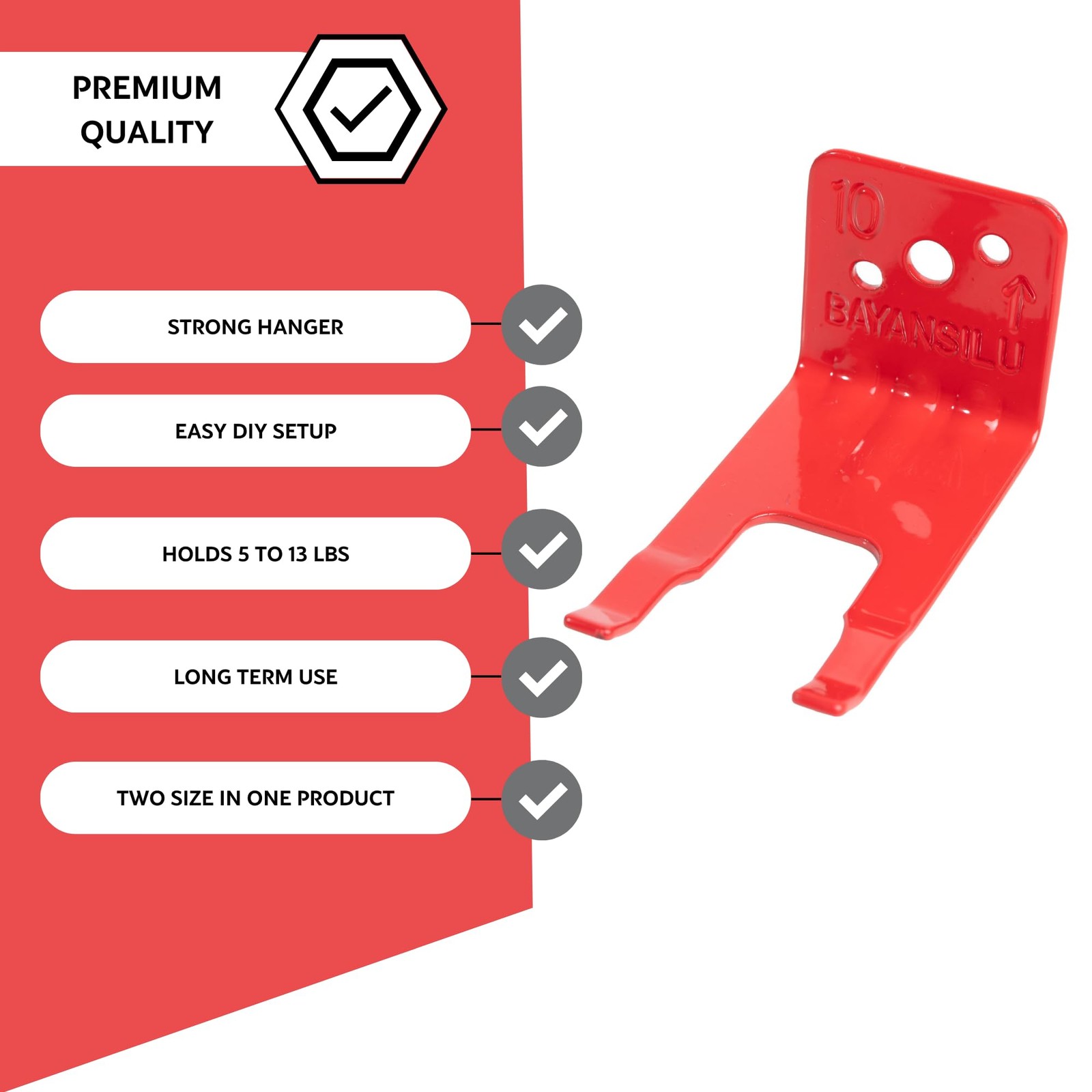 4 PCS Universal Fire Extinguisher Bracket Mounts & Brackets U Hook Holder