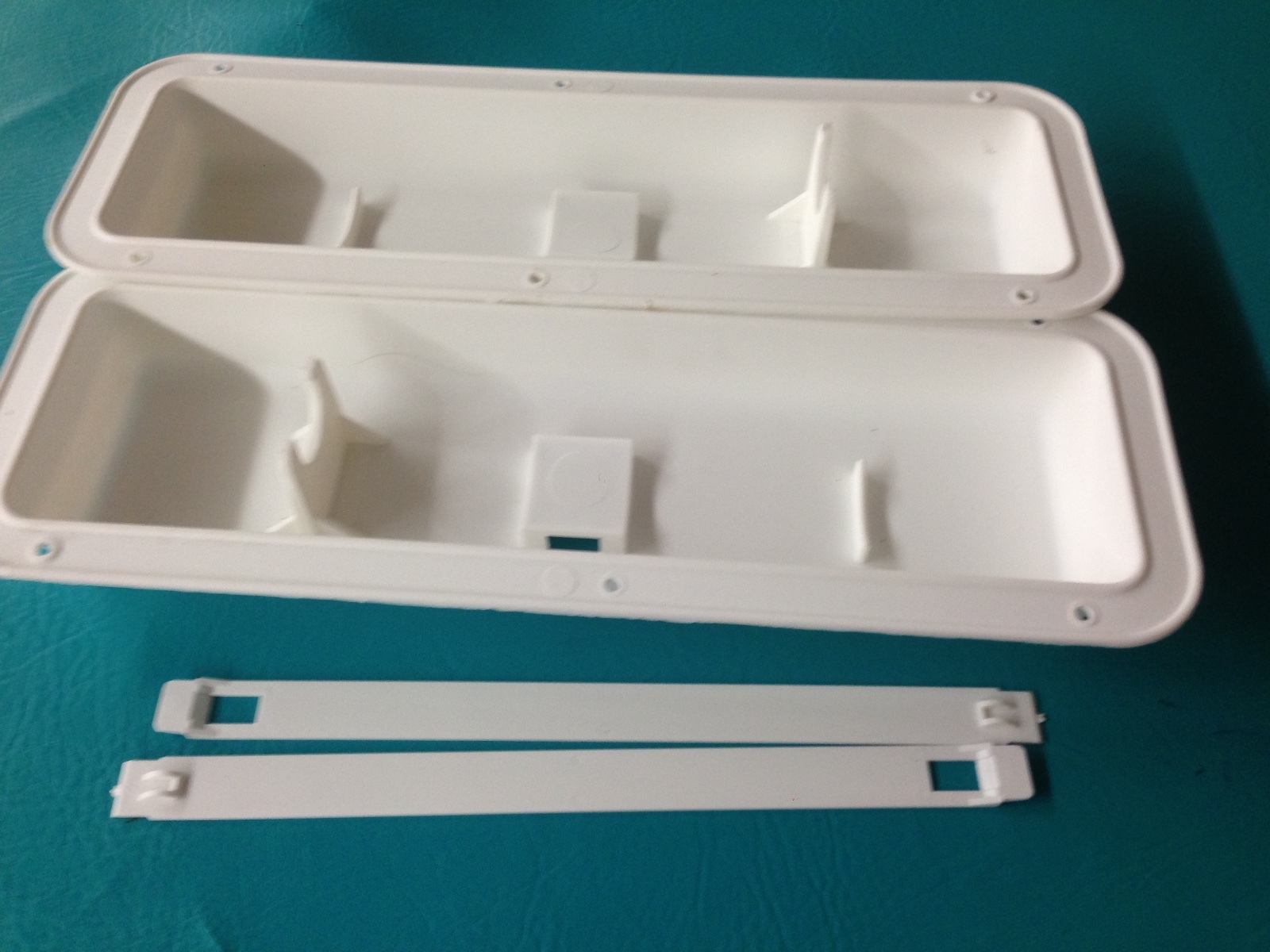 Set of 2 2lb Fire Extinguisher Wall Mount Bracket Holder Hanger Boat Rv White
