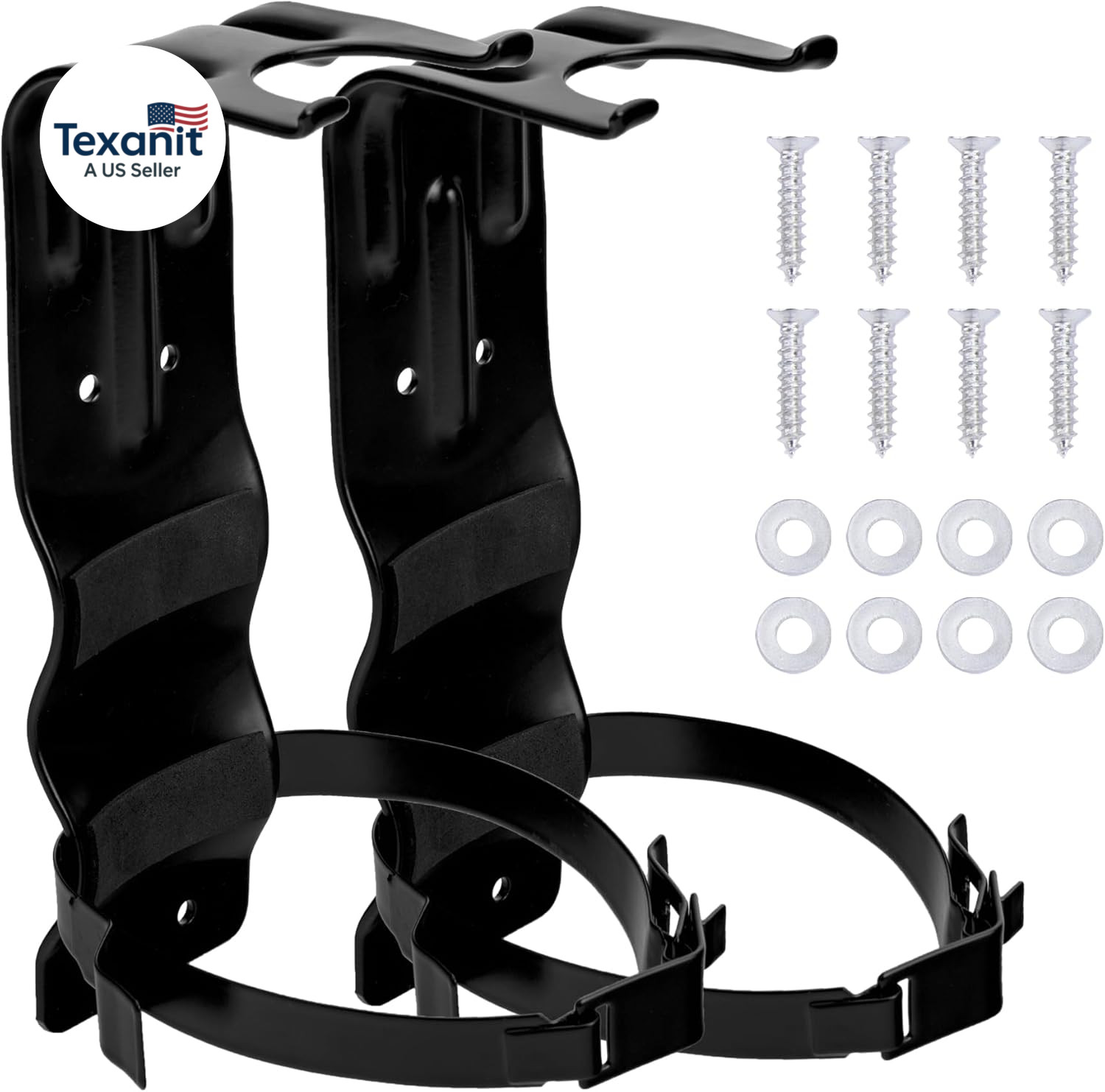 2 Pack Fire Extinguisher Brackets, 5 LB Fire Extinguisher Wall Mount Bracket, Me