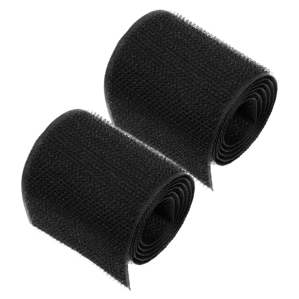 2Pcs Car Fire Extinguisher Fixing Straps Adhesive Reusable Durable Fabric Black