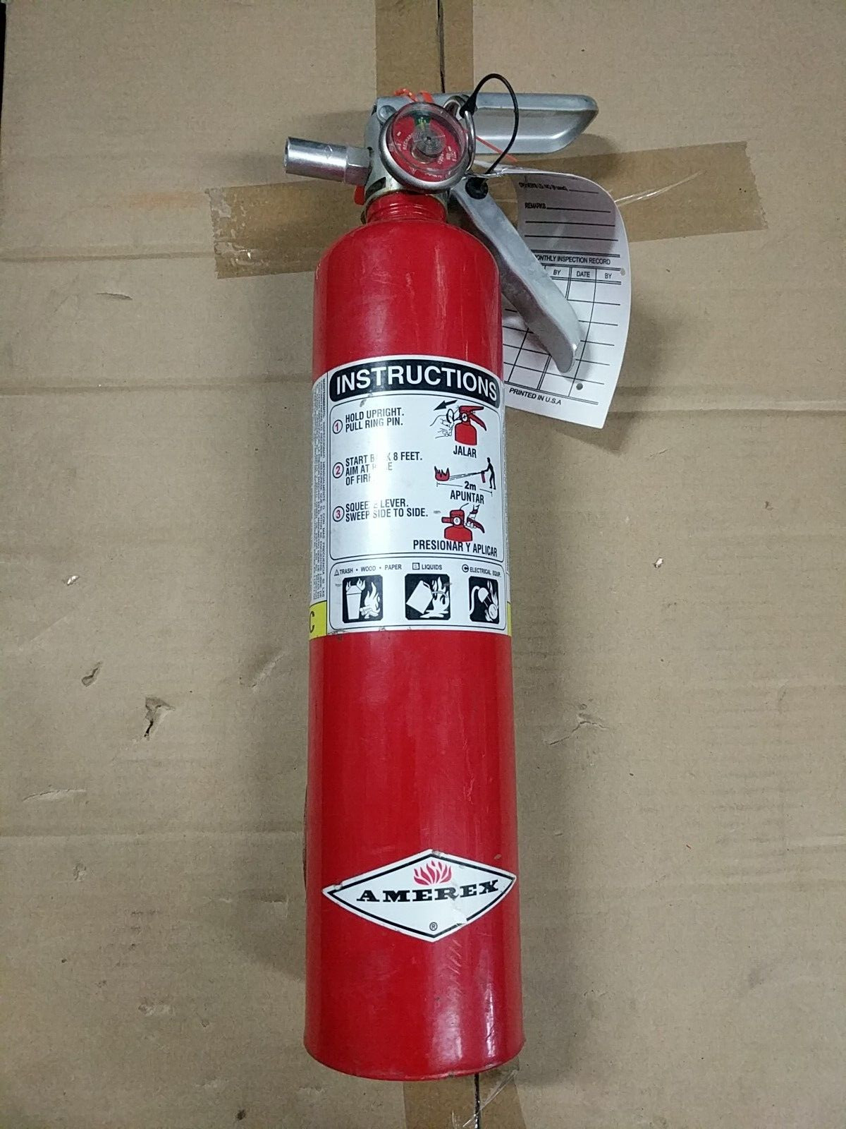 Amerex B417, 2.5lb ABC Dry Chemical Class A B C Fire Extinguisher