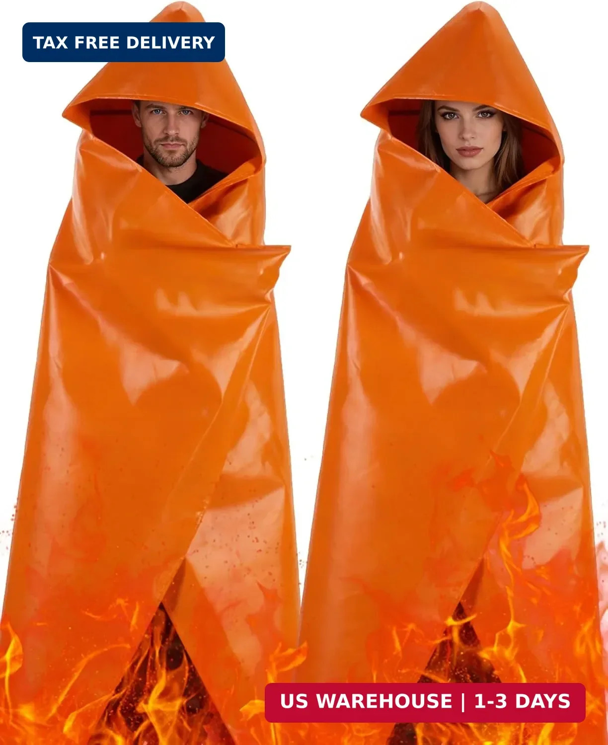 Mondoshop Emergency Fireproof Cloak for Home for Car Safe Fire Escape Cloak for
