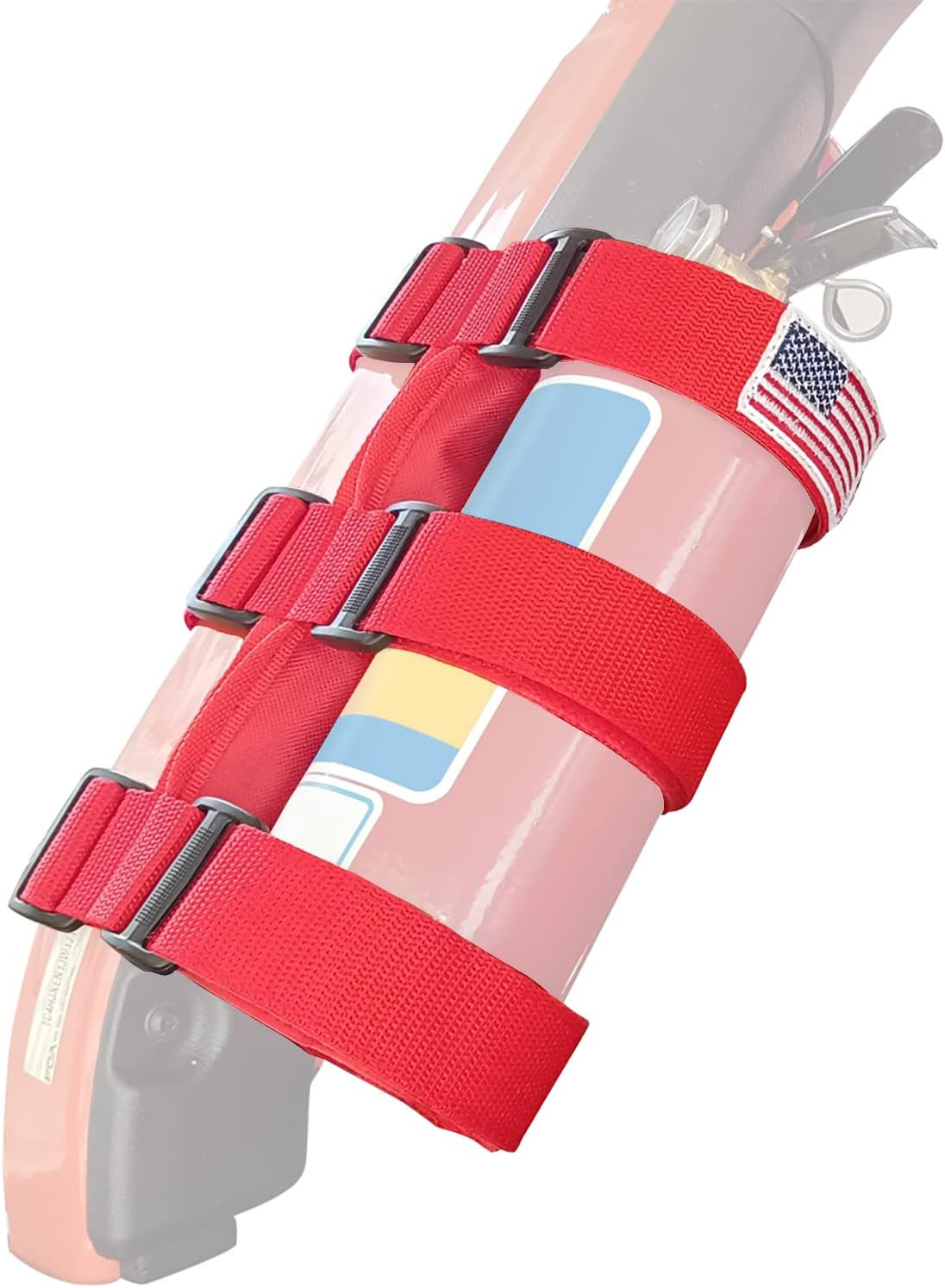 Fire Extinguisher Holder for Jeep JK JL JT, Adjustable Fire Extinguisher Mount