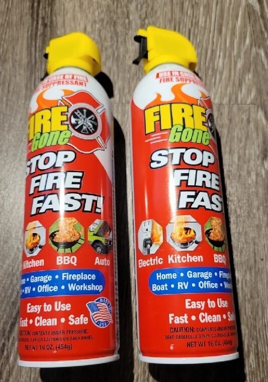 FastShip 2x Max Pro Fire Gone® Suppressant 16 oz. – Stop Fire Fast Home Boat RV