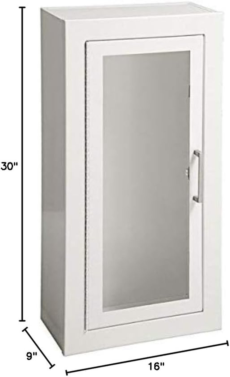 1013F10 | Surface-Mount Fire Extinguisher Cabinet | Made in USA | Holds 2.5–10 L