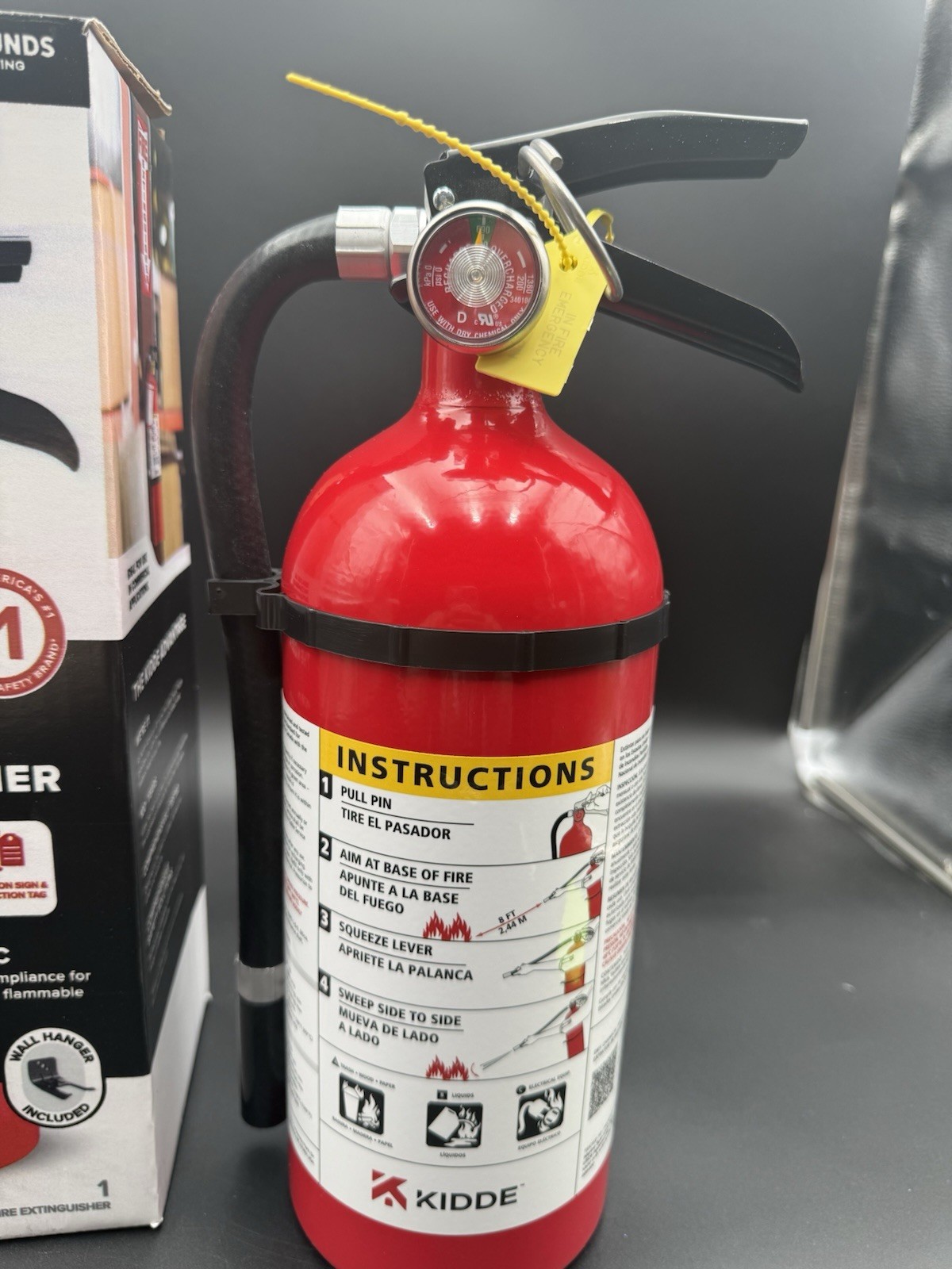 Kidde Pro 210 Fire Extinguisher, 4 lb Rechargeable Commercial Grade, Year 2026