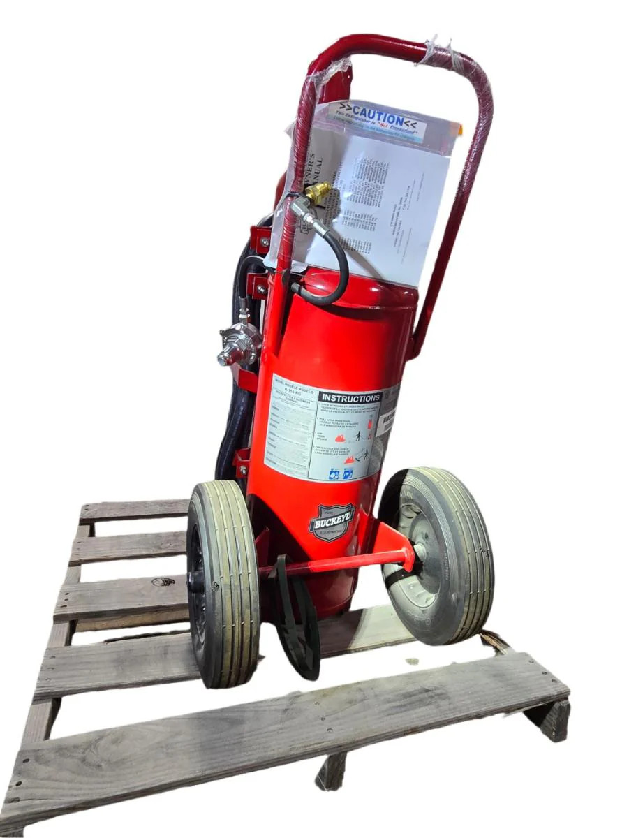 Buckeye K-150-RG 125 lb Purple K Dry Chemical Wheeled Fire Extinguisher