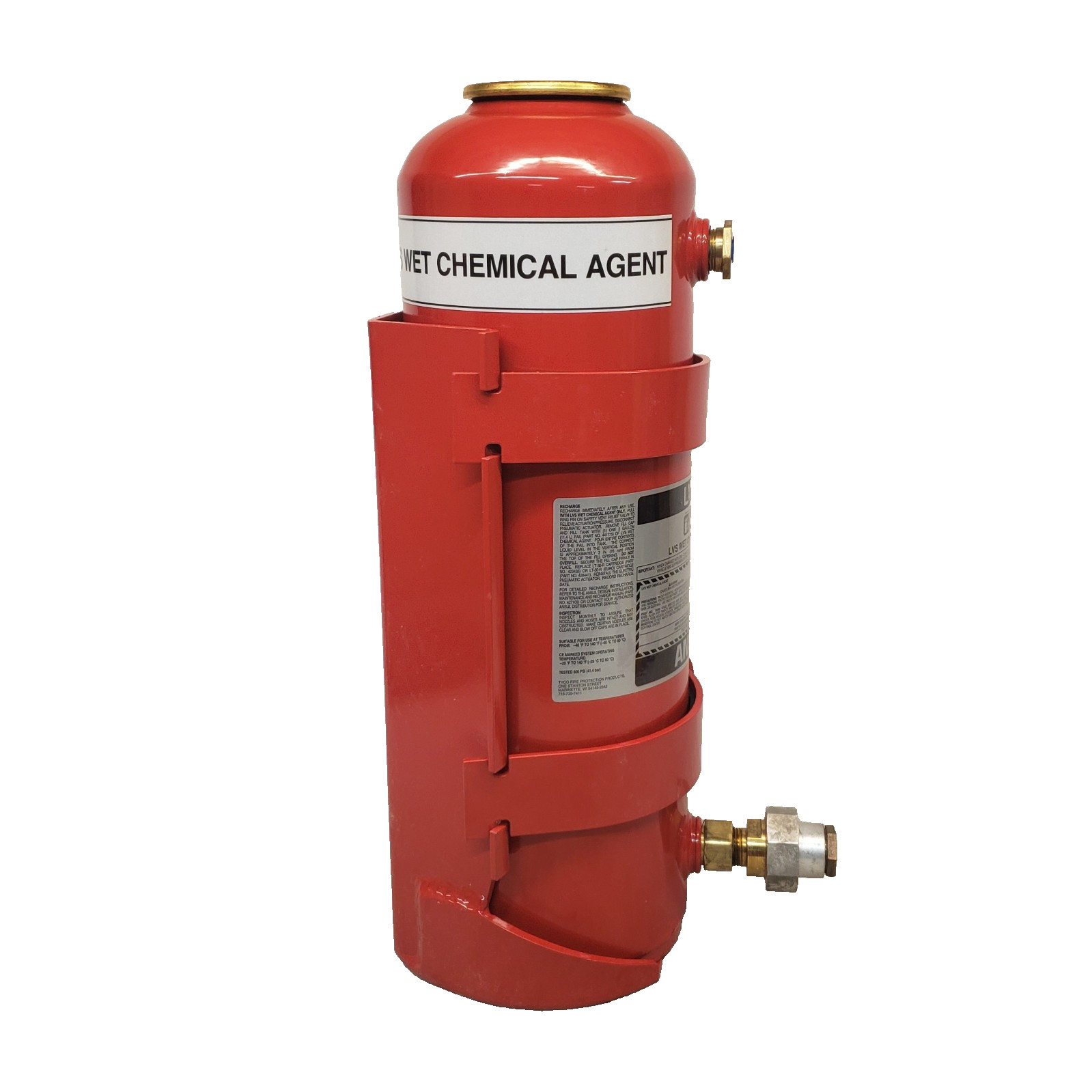 ANSUL LVS-3 Wet Chemical Agent Tank 3 Gal Bracket 441774 Vehicle Fire Protection