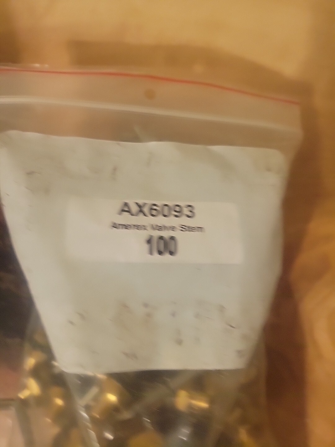 Amerex Valve Stem Part# AX6093: BAG OF 100