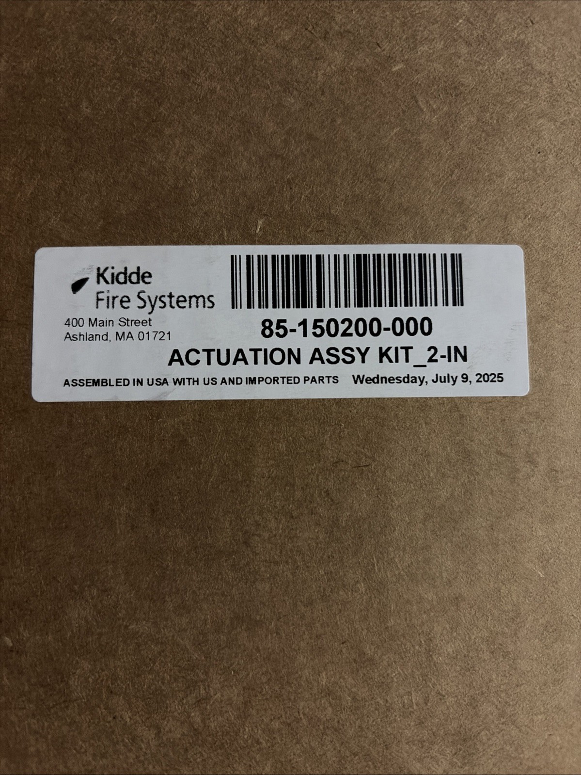 1/1/2” Rebuild Kidde Rebuild Kit 85-150200-000