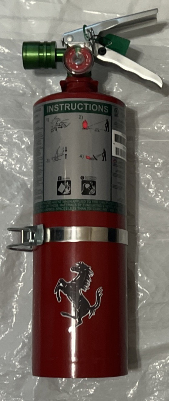 LAMBORGHINI OR FERRARI Fire Extinguisher Model 5F SA Halotron 1 5 lbs