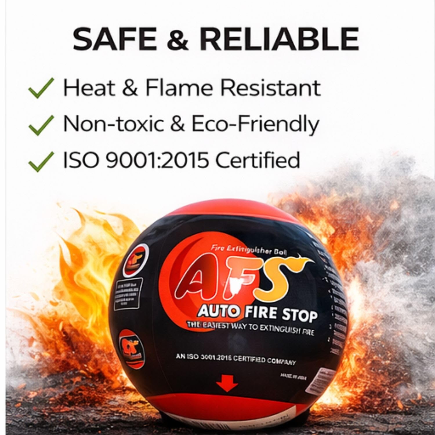 Large AFS Fire Ball Automatic Dry Powder Fire Extinguisher For Cars House