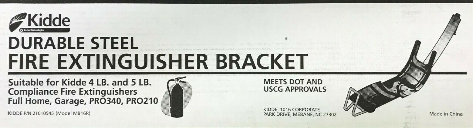 Kidde – 21010545 – 5 lb. – Multiple Use Fire Extinguisher Retention Bracket