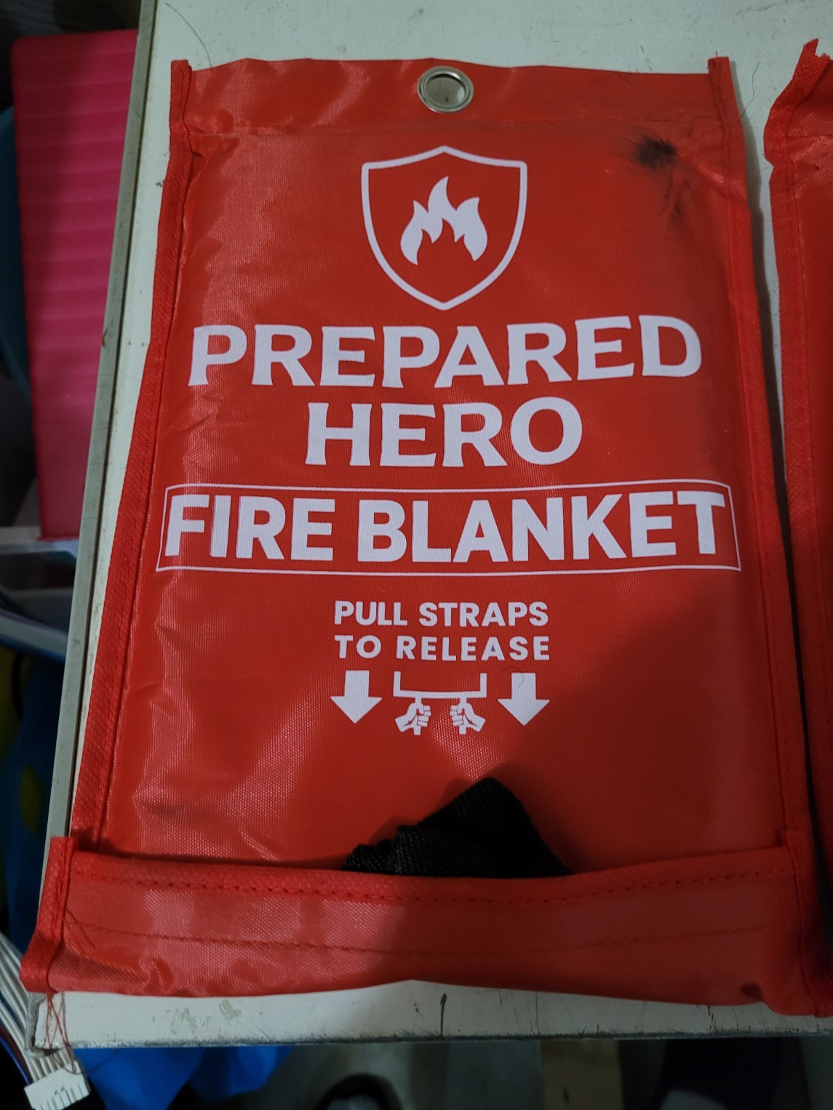 Prepared Hero emergency fire blanket for kitchen and home safety.