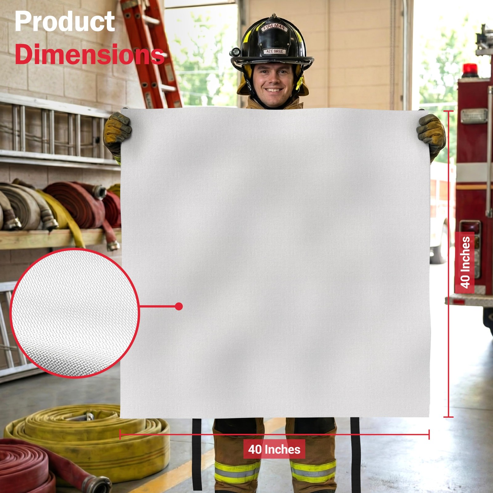 National Park Foundation Partner Emergency Fire Blanket, 40”x40” UM9 Fibergla…