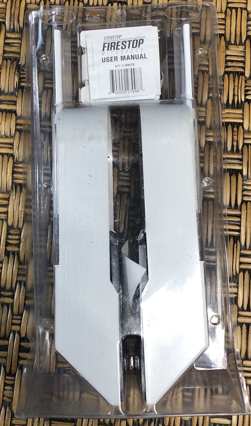 2 Sets StoveTop FireStop Microhood 677-2 White Automatic Fire Suppressor