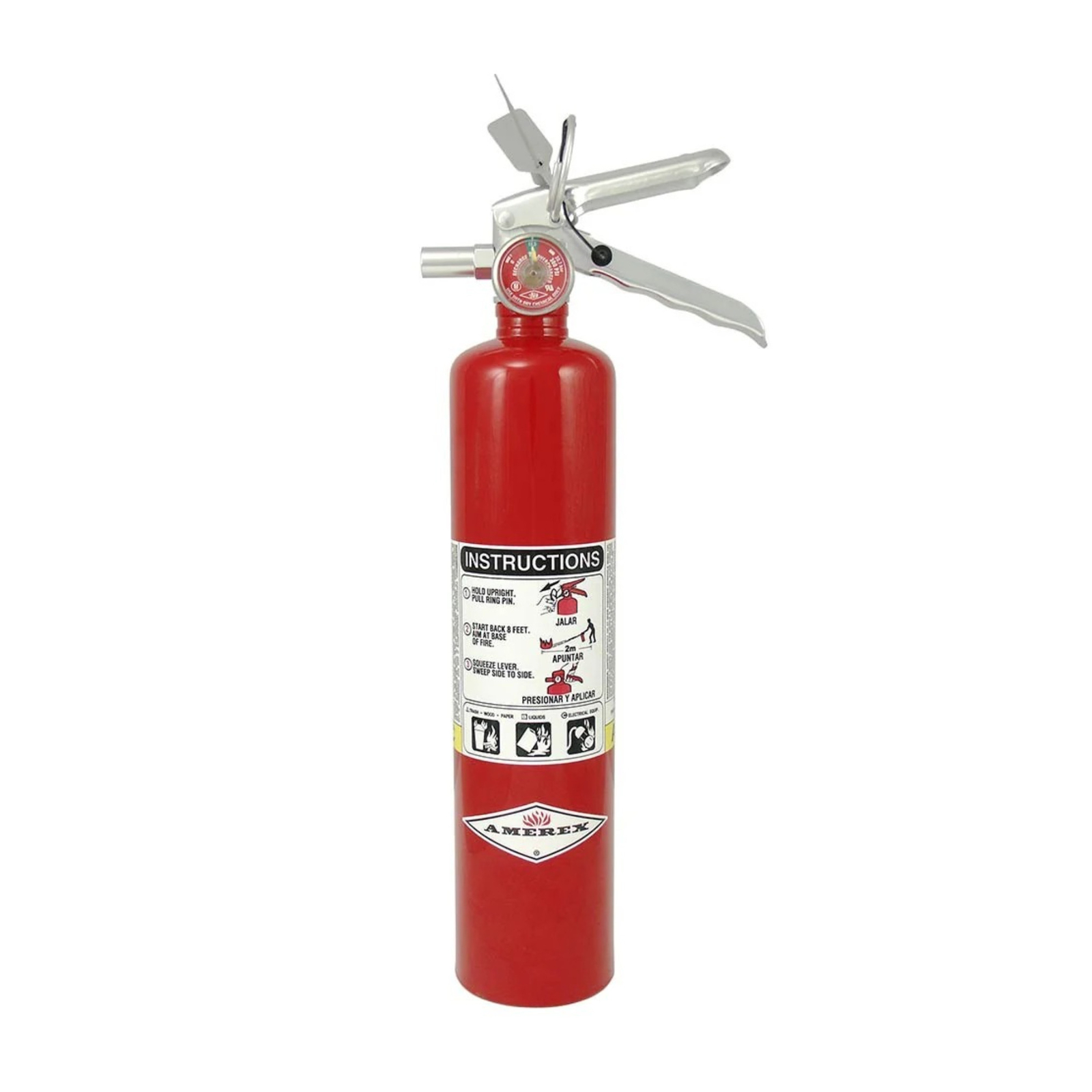 Amerex B417T – 2.5 lb ABC Multi-Purpose Fire Extinguisher (UL 1A:10B:C Rated)