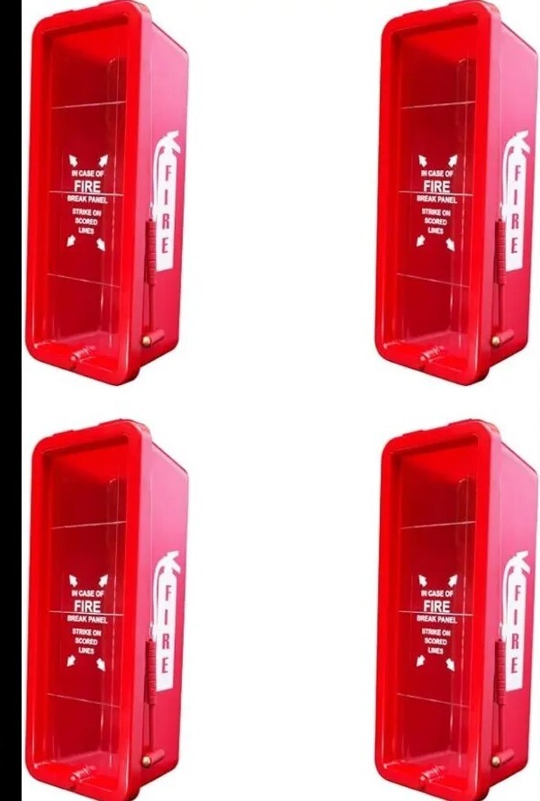 🤡🔥🧯 4 pcs 5lb FIRE EXTINGUISHER CABINET With LOCK & HAMMER 🤡🔥🧯
