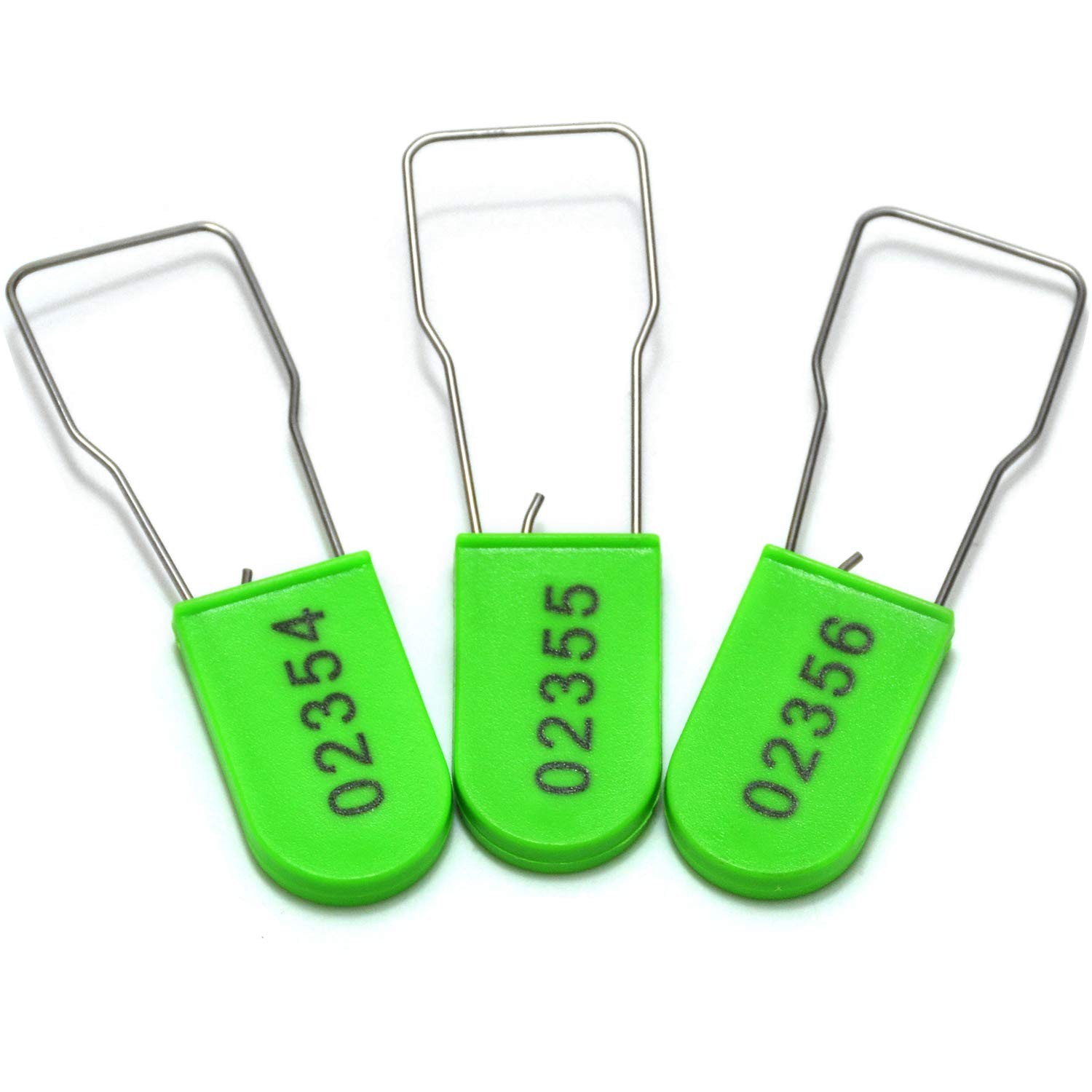 100pcs Security Metal Wire Padlocks, Plastic Security Seals Disposable Anti-T…